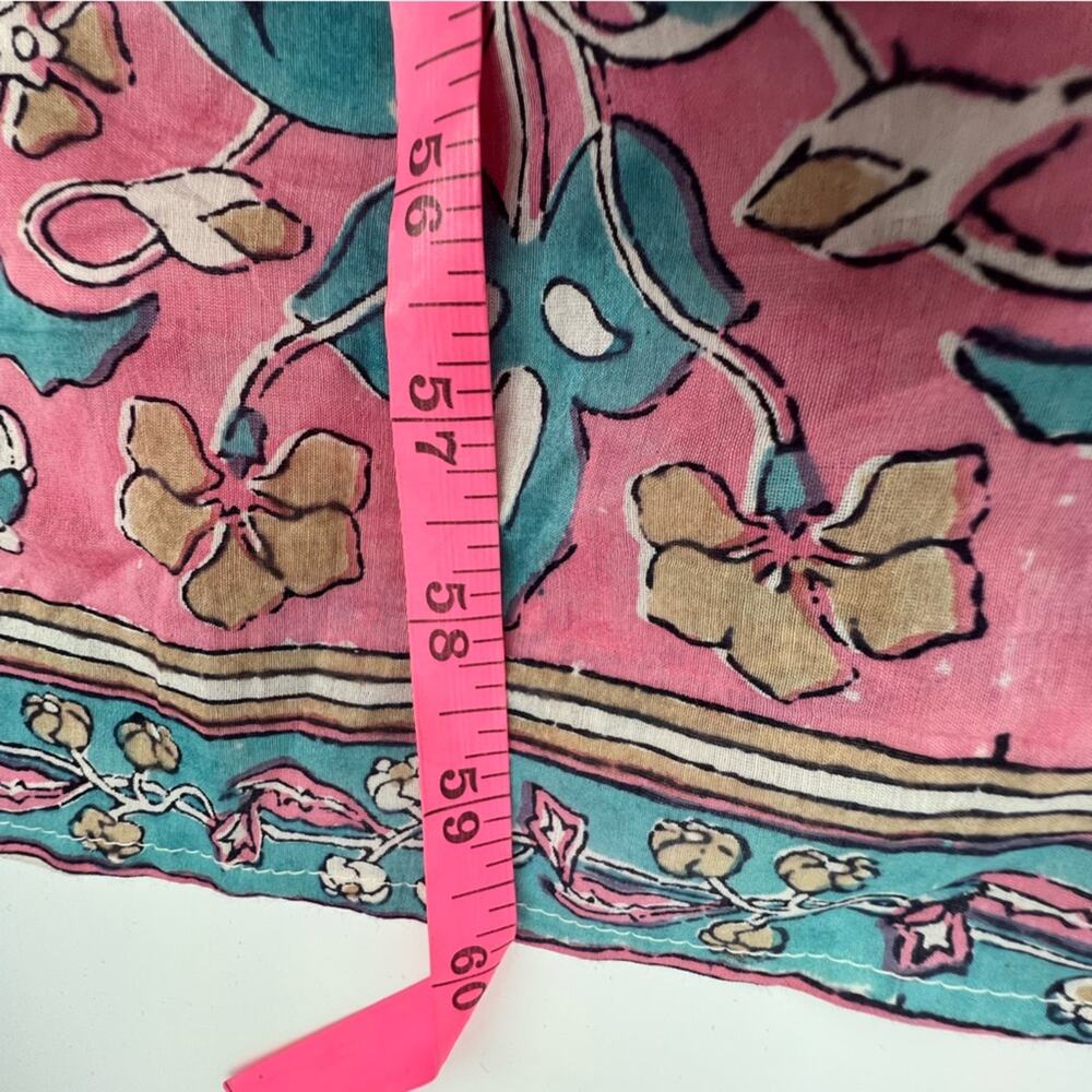 Bell by Alicia Bell Riley Silk Cotton Tapestry Maxi Dress Sz L - Picture 7 of 7